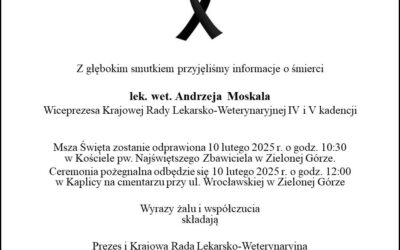 ZMARŁ LEK. WET. ANDRZEJ MOSKAL