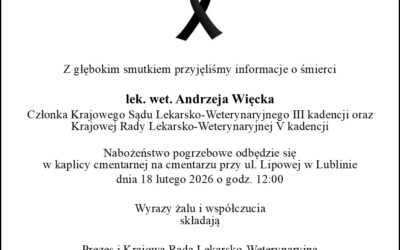 ZMARŁ LEK. WET. ANDRZEJ WIĘCEK