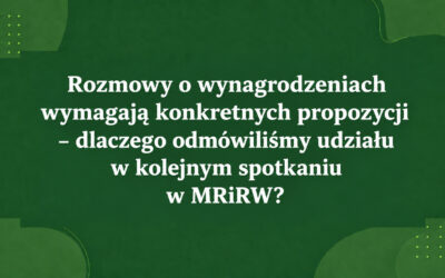 KORESPONDENCJA Z MRIRW WS. SPOTKANIA DOT. WYNAGRODZEŃ